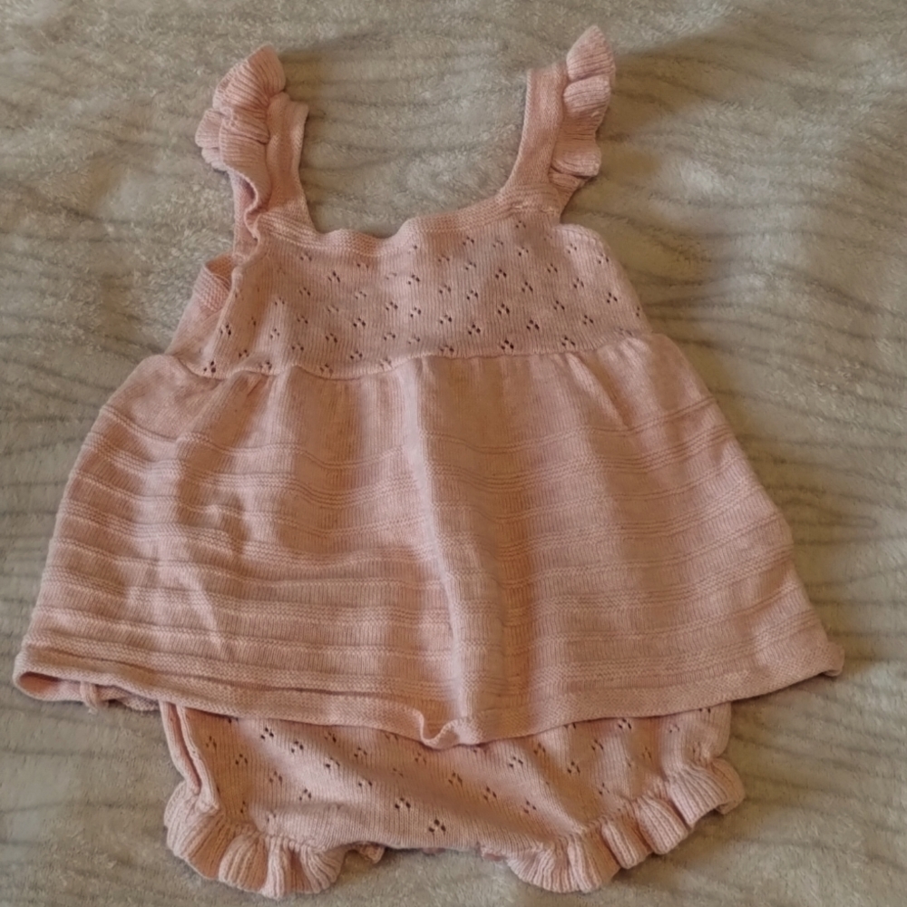Stitch and bean Romper 3-6months